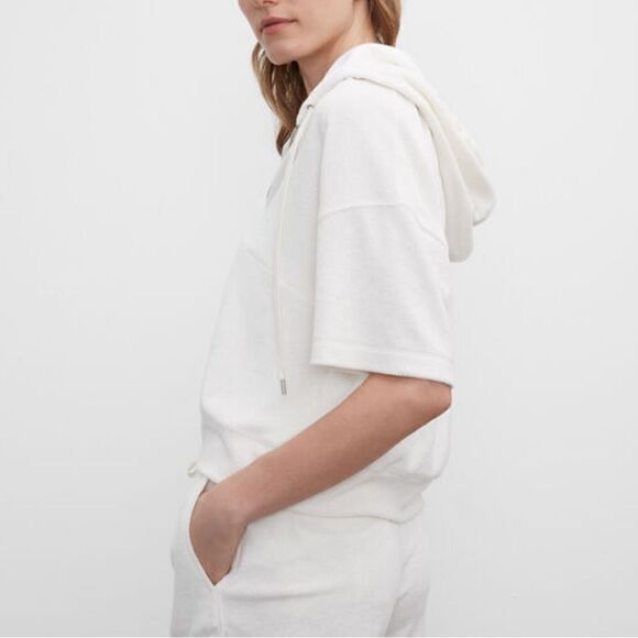 Club Monaco Terry Hoodie Pullover Top - Picture 3 of 10